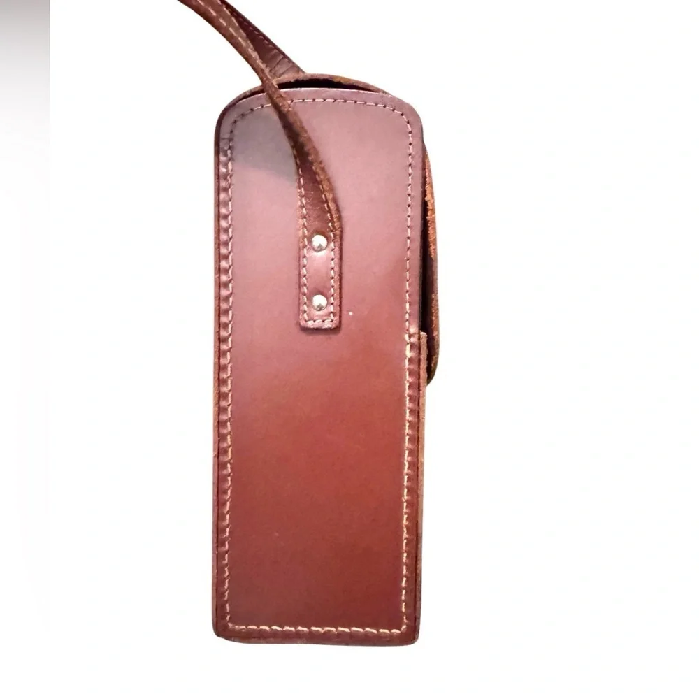 Vintage Homa Leather Camera Bag, Crossbody Purse, English Leather, Brown